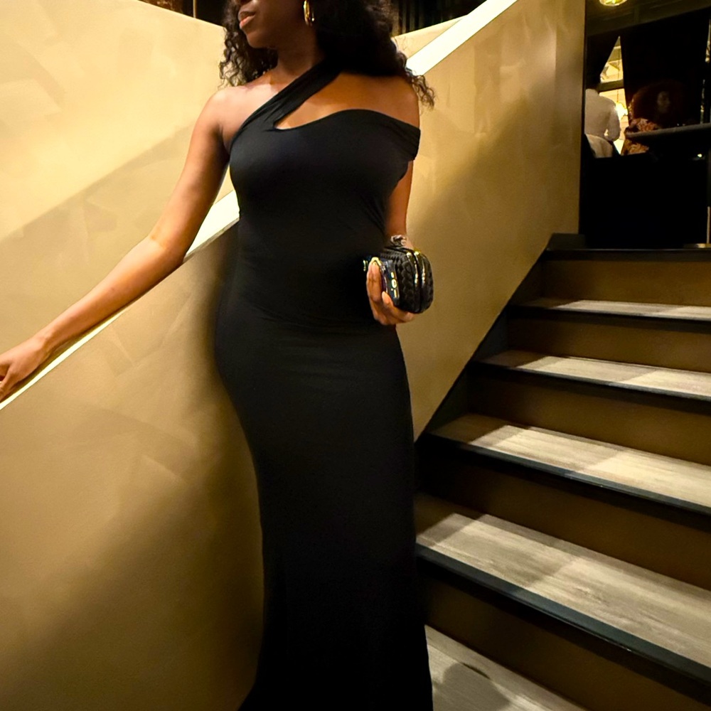 ASOS Black One-Shoulder Dress